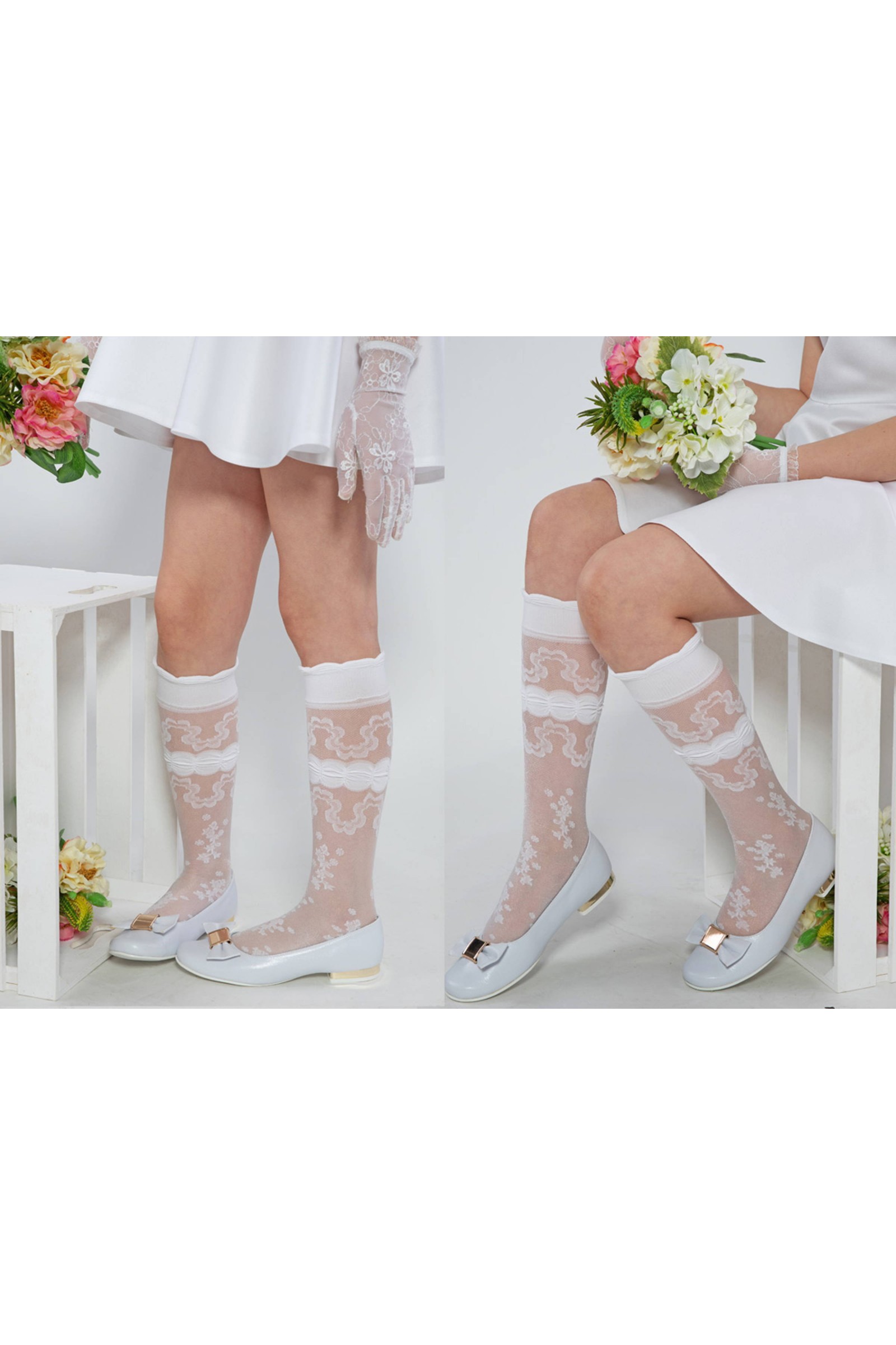 Podkolanówki komunijne - Tosia - obraz 3