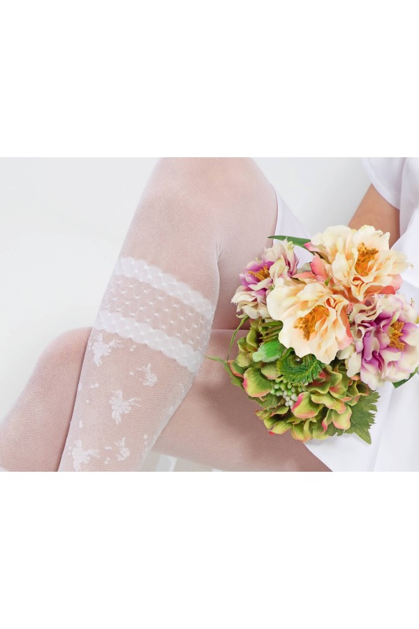 Eleganckie rajstopy komunijne - Agata - obraz 0