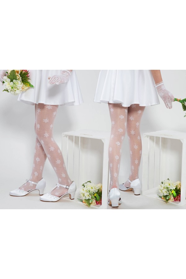 Eleganckie rajstopy komunijne - Alicja mot. 1 - obraz 3