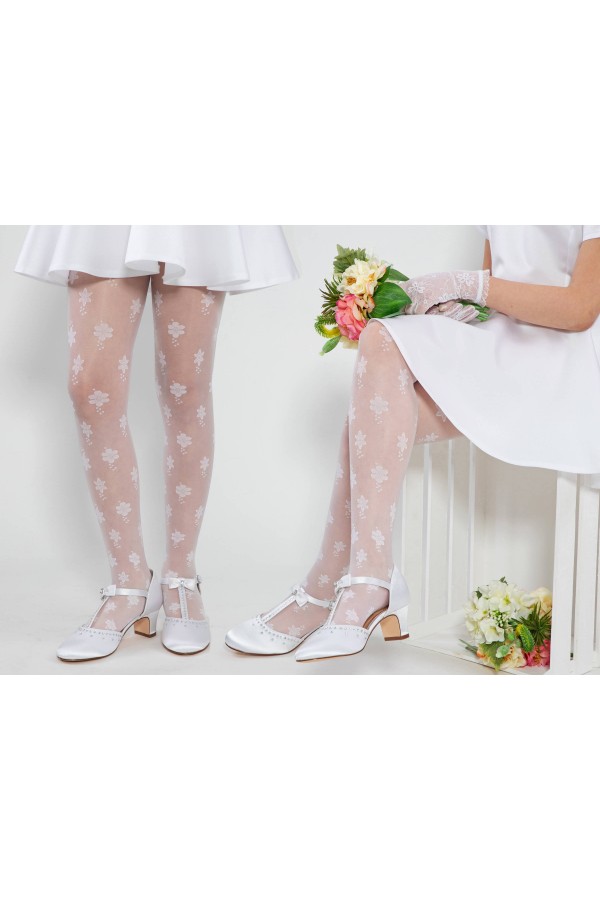Eleganckie rajstopy komunijne - Alicja mot. 1 - obraz 6