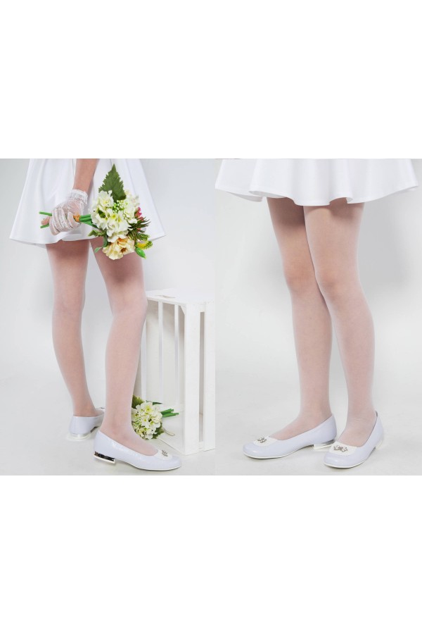 Eleganckie rajstopy komunijne - Gładkie - obraz 4