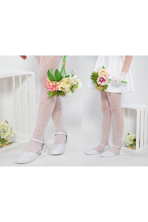 Eleganckie rajstopy komunijne - Jagoda - obraz 5