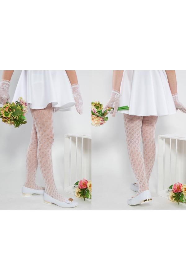 Eleganckie rajstopy komunijne - Lusi - obraz 3