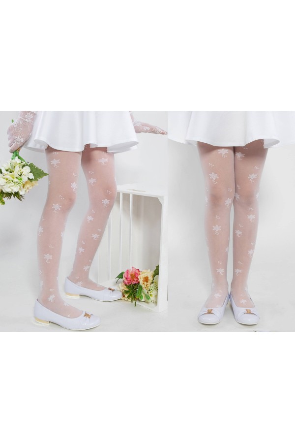 Eleganckie rajstopy komunijne - Sara G - obraz 4