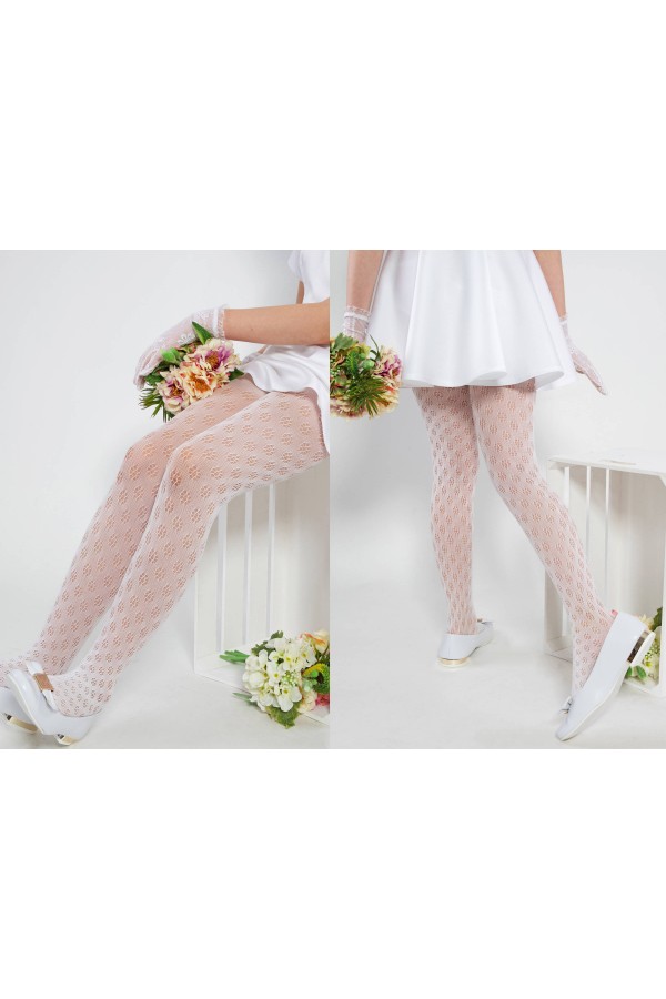 Eleganckie rajstopy komunijne - Lusi - obraz 5