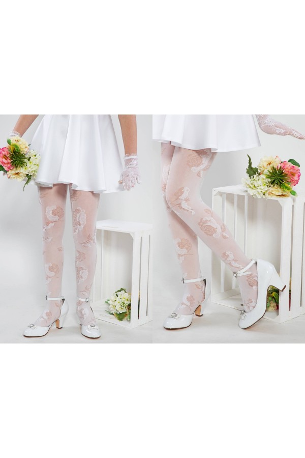 Eleganckie rajstopy komunijne - Amelia - obraz 5