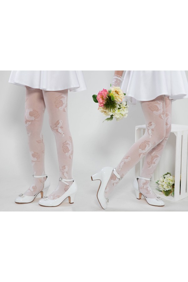 Eleganckie rajstopy komunijne - Amelia - obraz 6