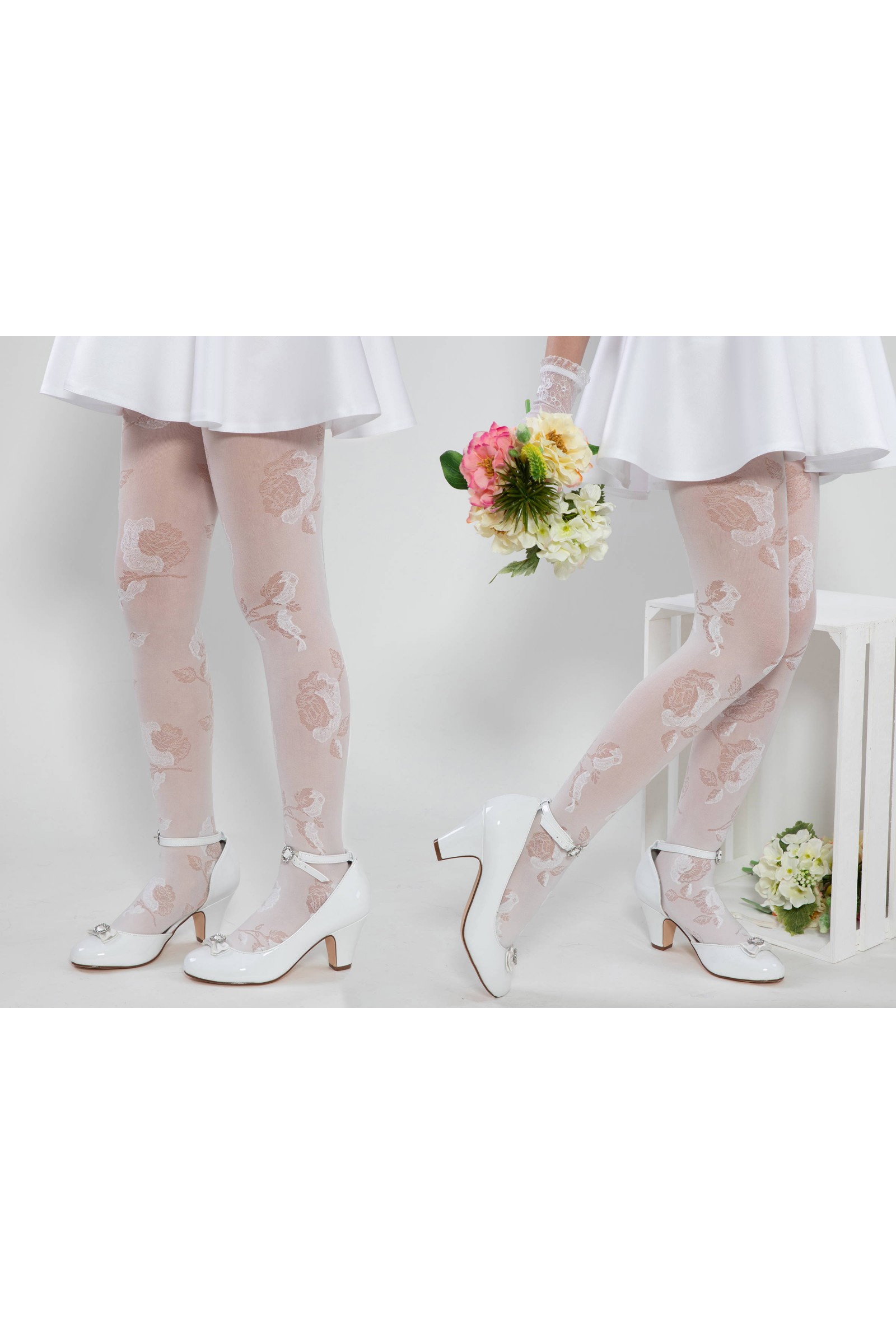 Eleganckie rajstopy komunijne - Amelia - obraz 6
