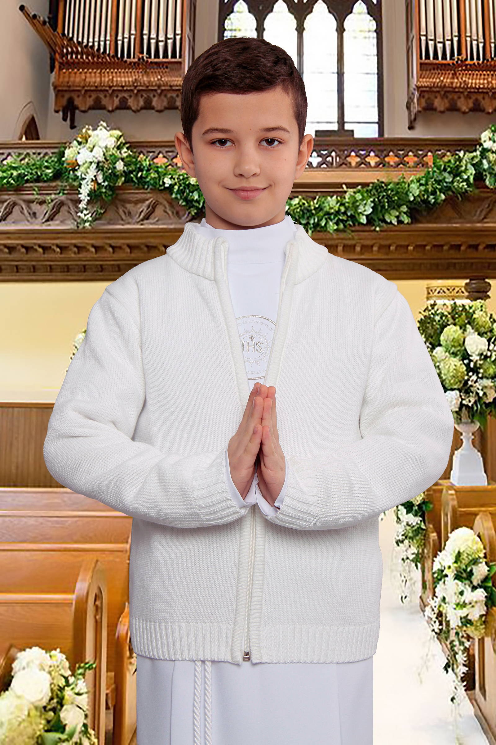 Sweterek komunijny UK-SW/z - obraz 0