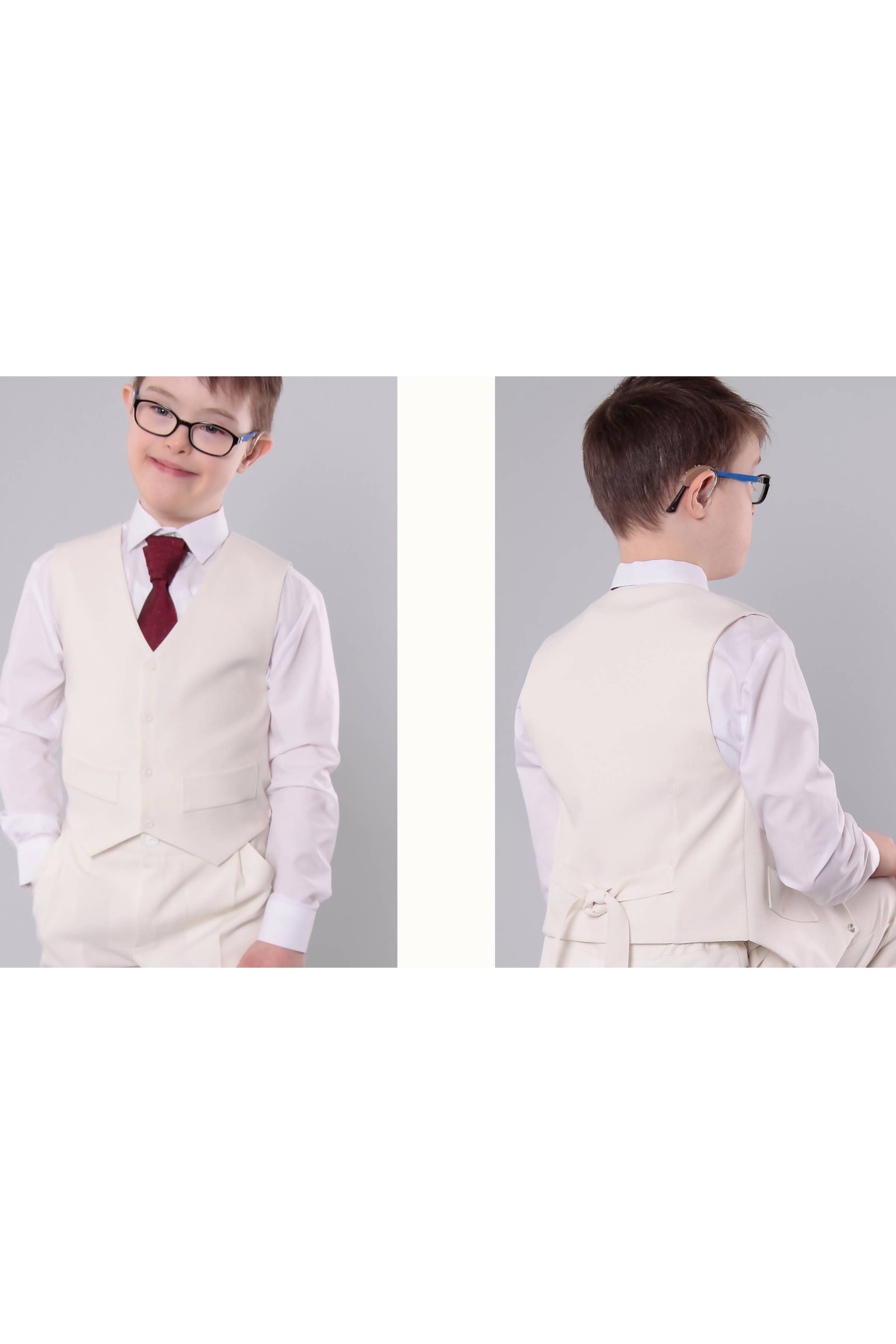 Garnitur komunijny - Komplet UK-GR/3 kremowy - obraz 2