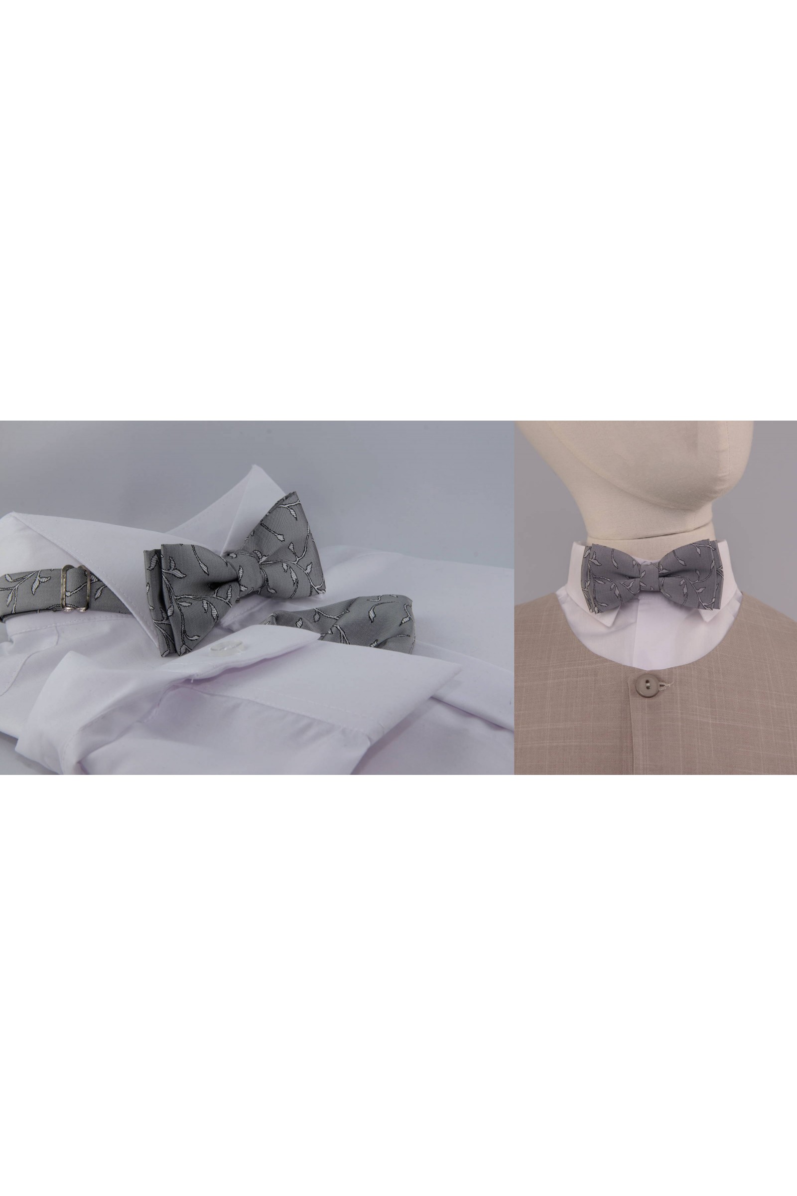 Muszka komunijna UK-MGR grafitowa - obraz 2