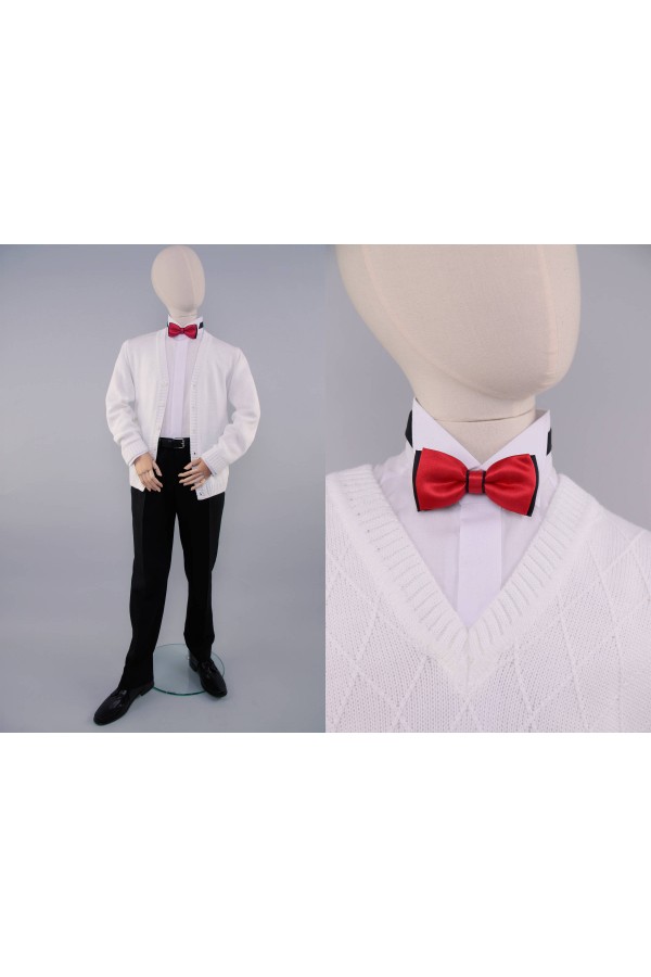 Muszka komunijna UK-MCCZ czerwona-czarna - obraz 1