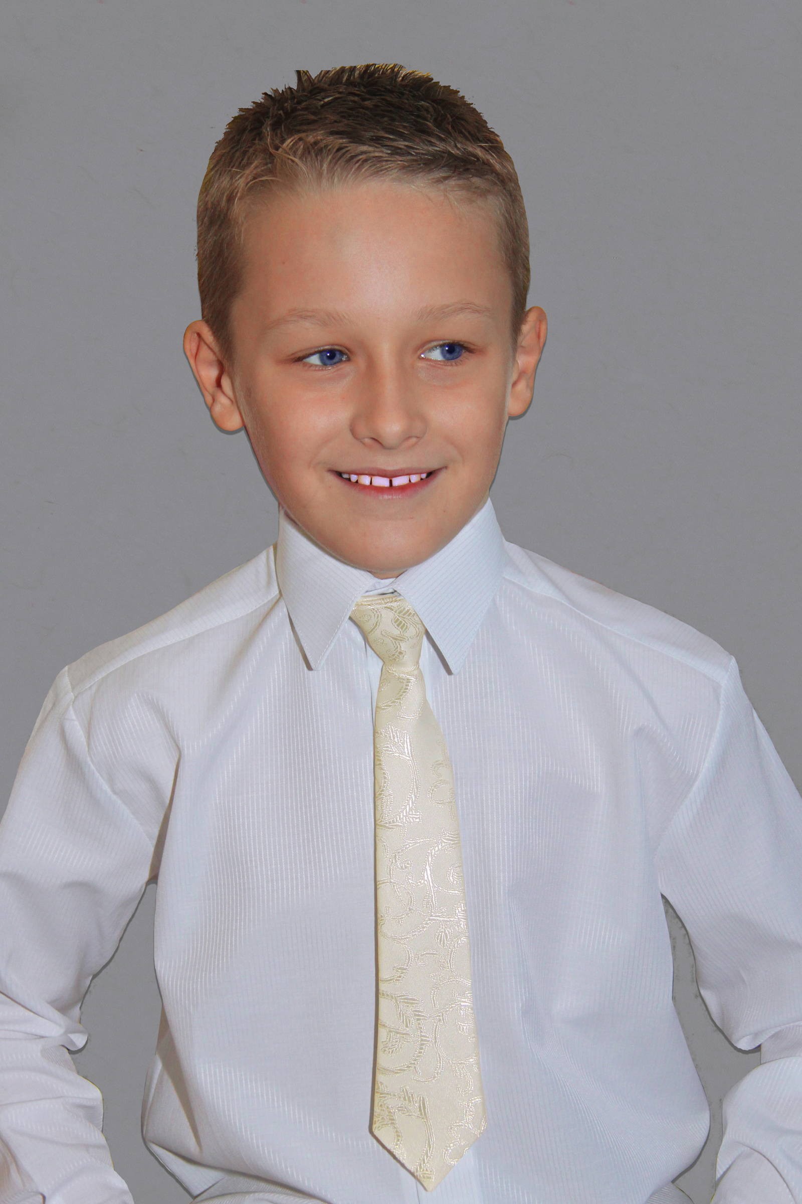 Krawat komunijny UK-Kw-waniliowy - obraz 0