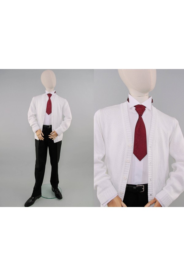 Krawatnik komunijny UK-KRbr2 bordo - obraz 2