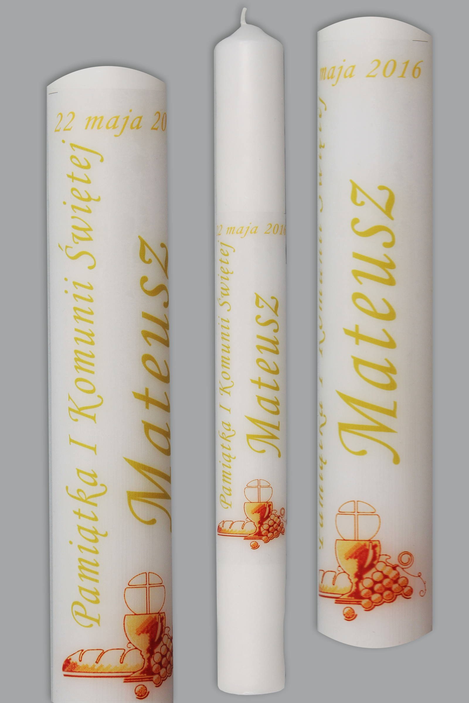 Świeca komunijna do personalizacji UK-SW-KN1a/ch - obraz 0