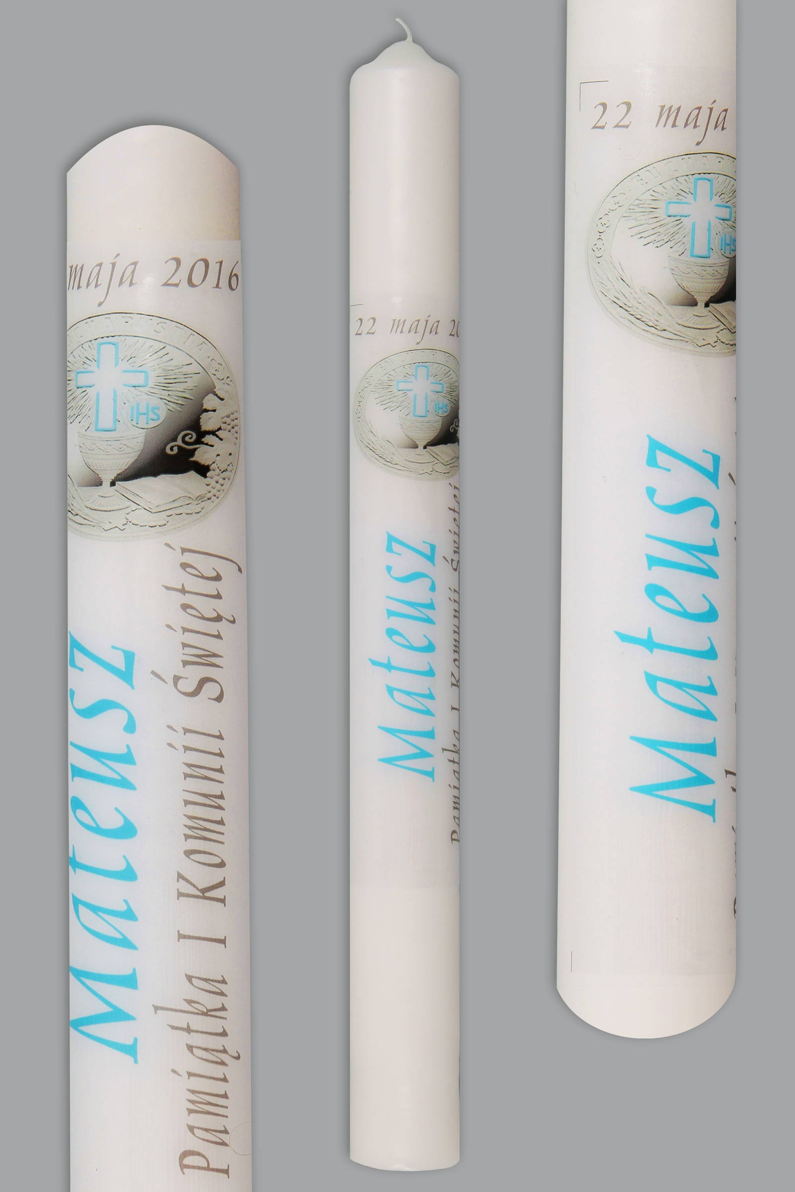 Świeca komunijna do personalizacji UK-SW-KN1c/ch - obraz 0