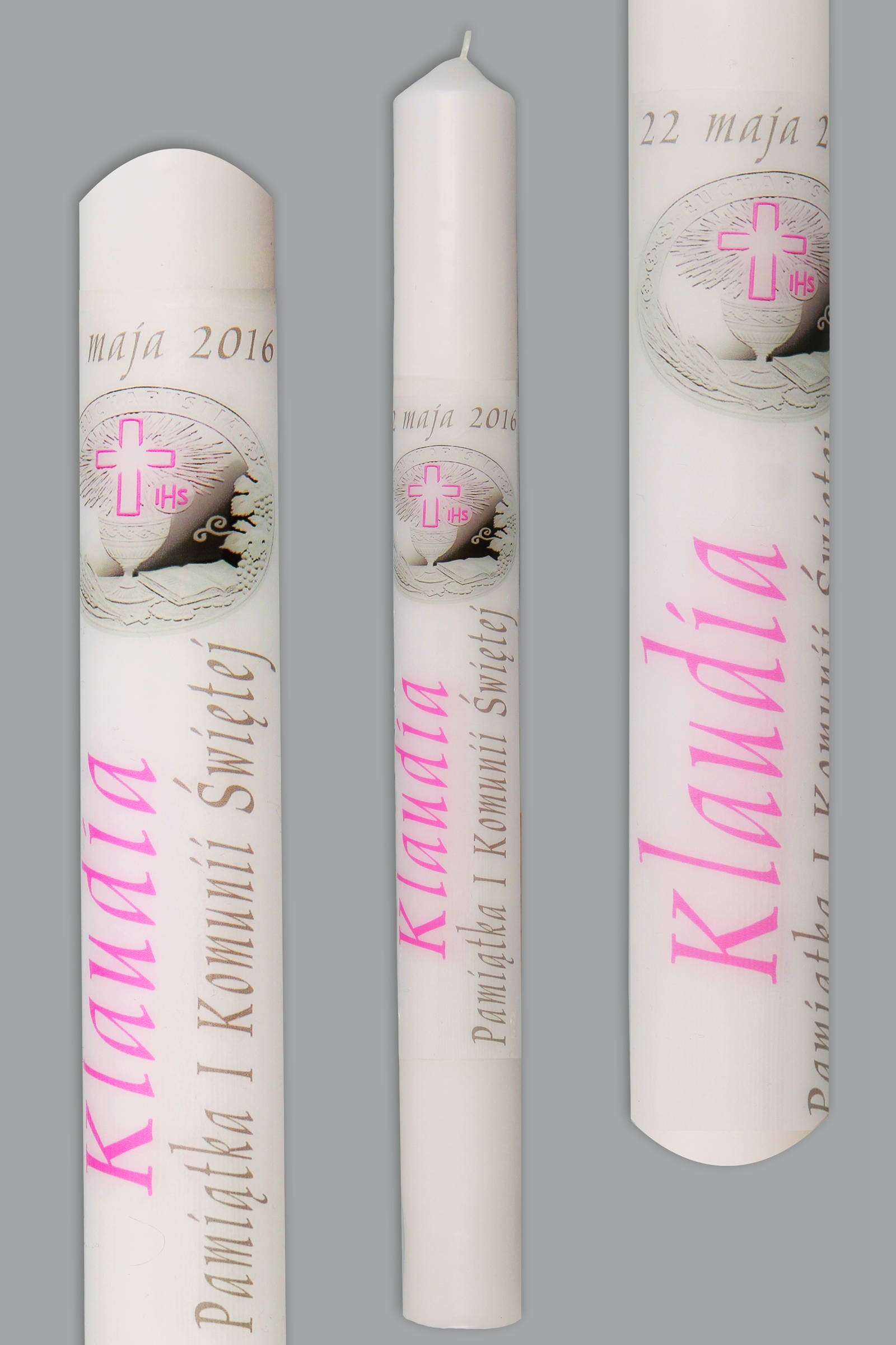 Świeca komunijna do personalizacji UK-SW-KN1c/dz - obraz 0