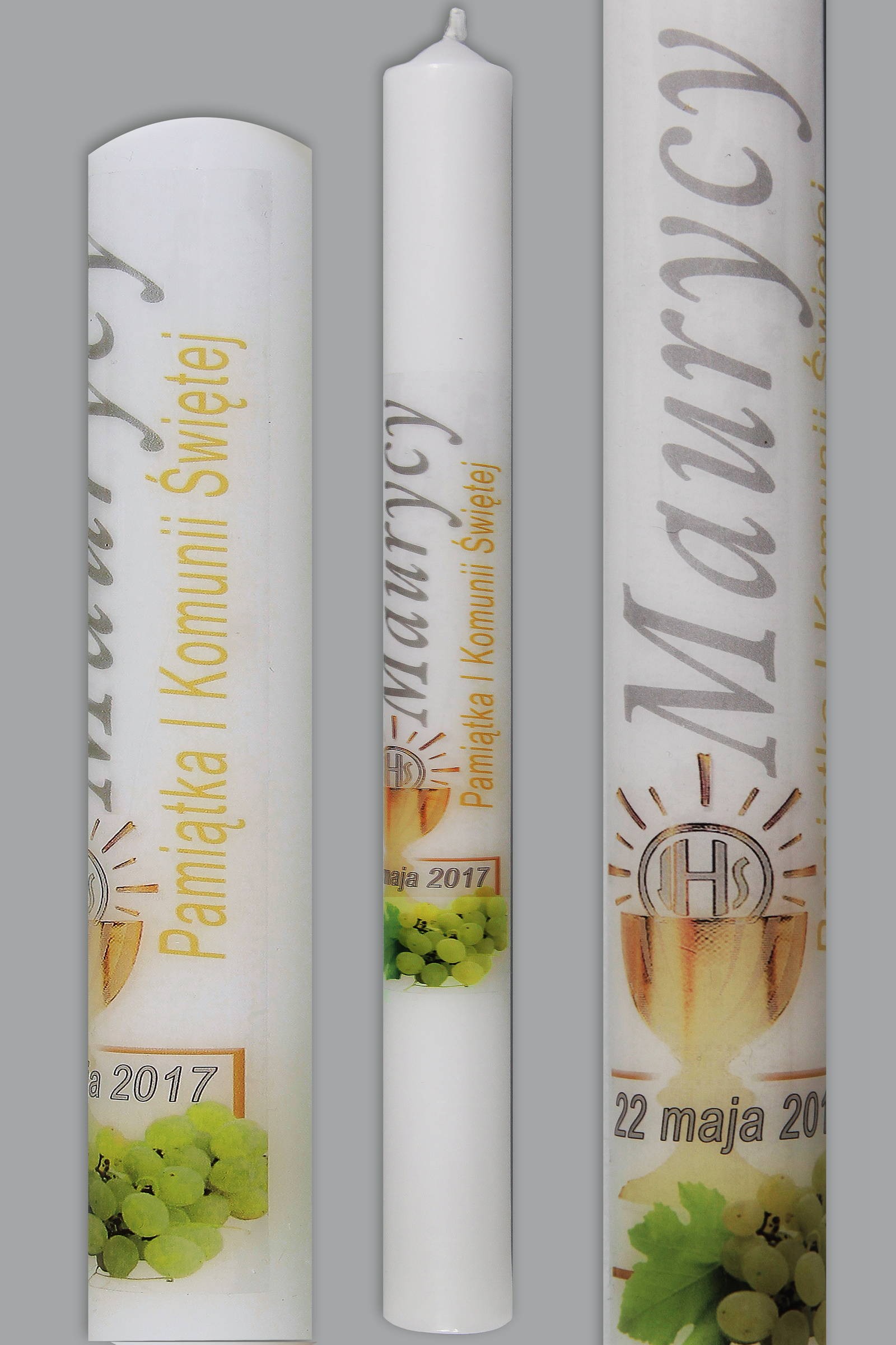 Świeca komunijna do personalizacji UK-SW-KN1d/ch - obraz 0