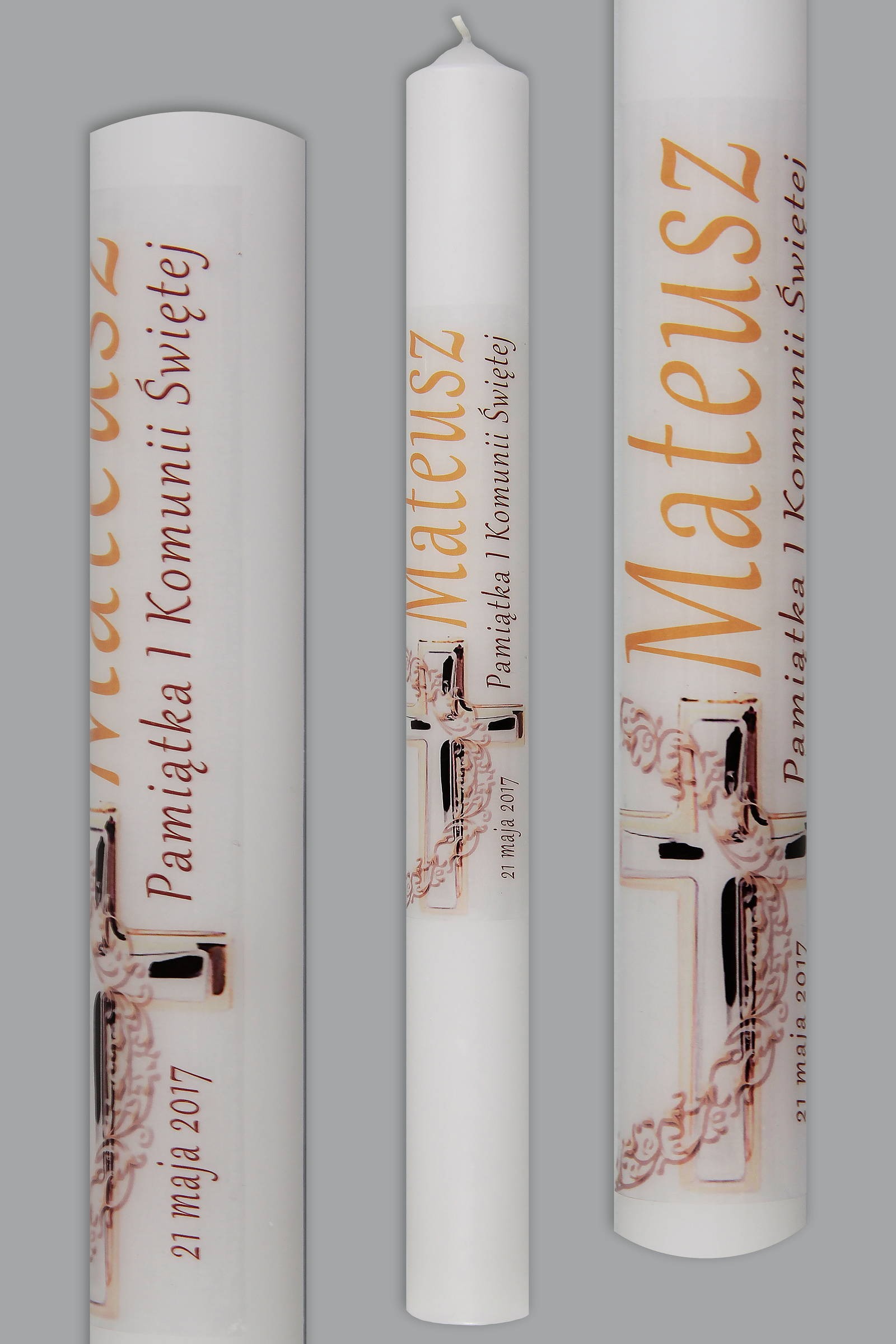 Świeca komunijna do personalizacji UK-SW-KN1e/ch - obraz 0