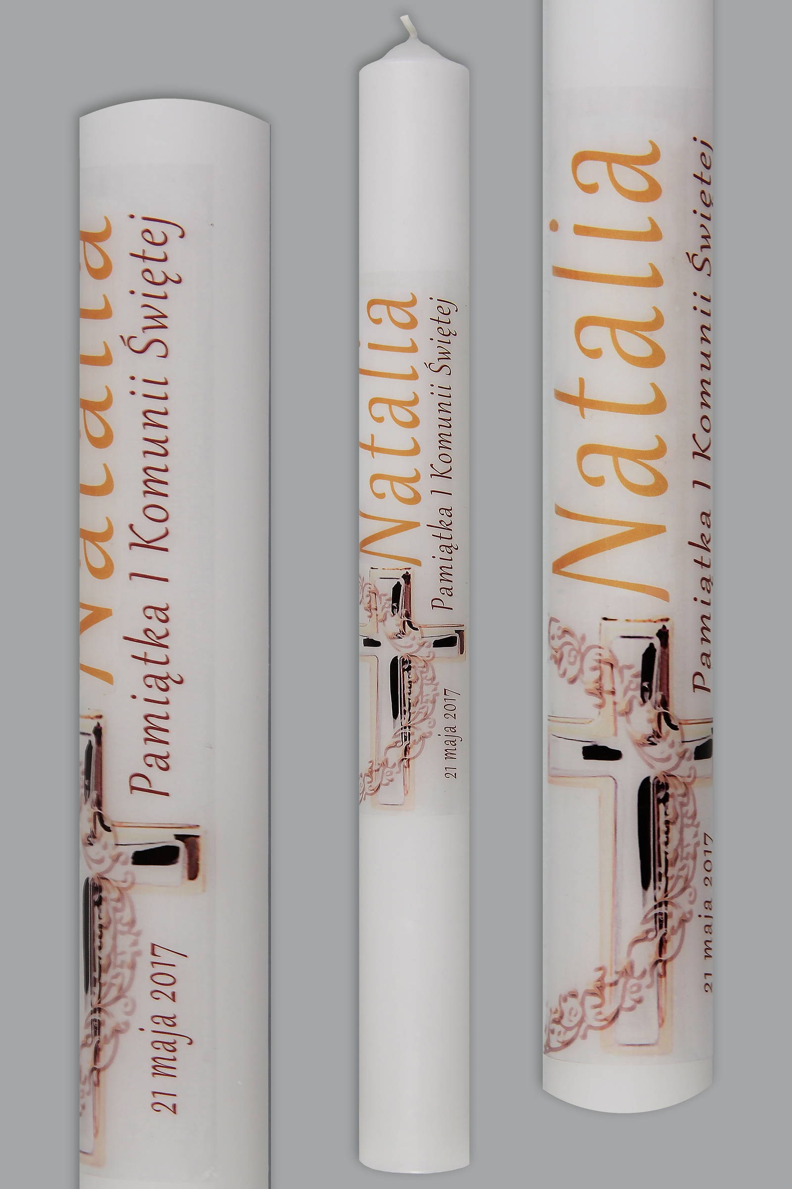 Świeca komunijna do personalizacji UK-SW-KN1e/dz - obraz 0