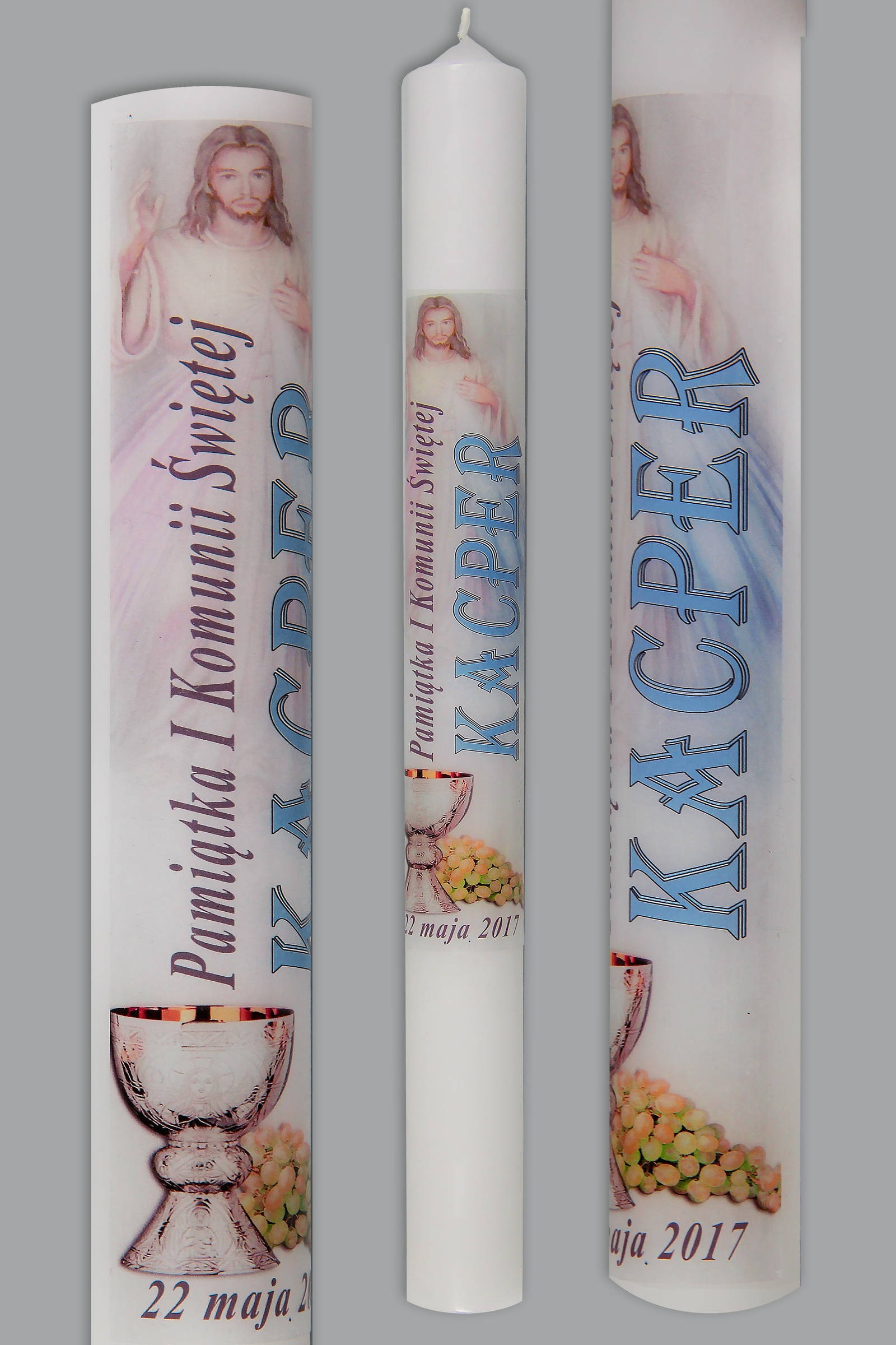 Świeca komunijna do personalizacji UK-SW-KN1f/ch - obraz 0