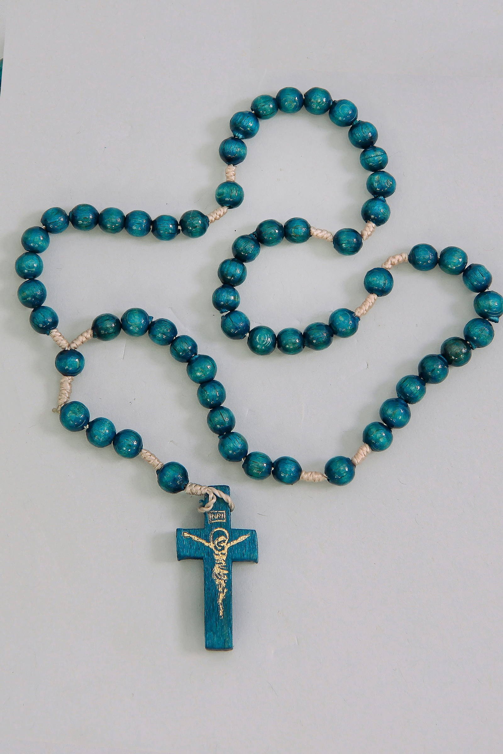 Różaniec komunijny - drewniany UK-DN2 - obraz 1