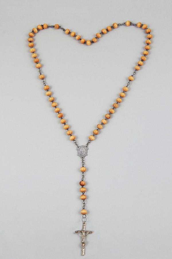 Różaniec komunijny - drewniany jasny UK-DJ - obraz 2