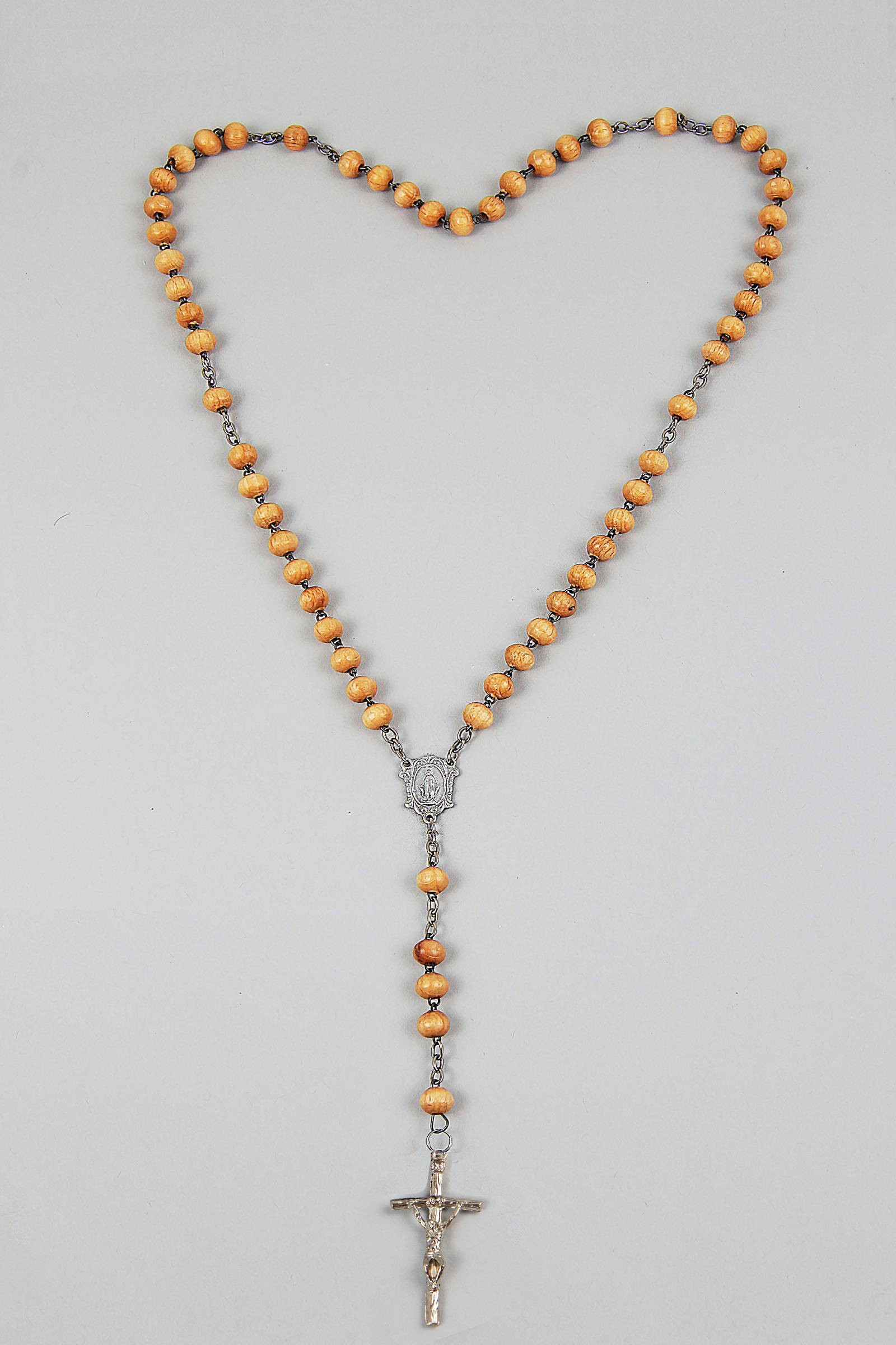 Różaniec komunijny - drewniany jasny UK-DJ - obraz 2