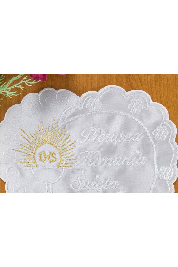 Chusteczka komunijna haftowana UK-CH1 - obraz 2