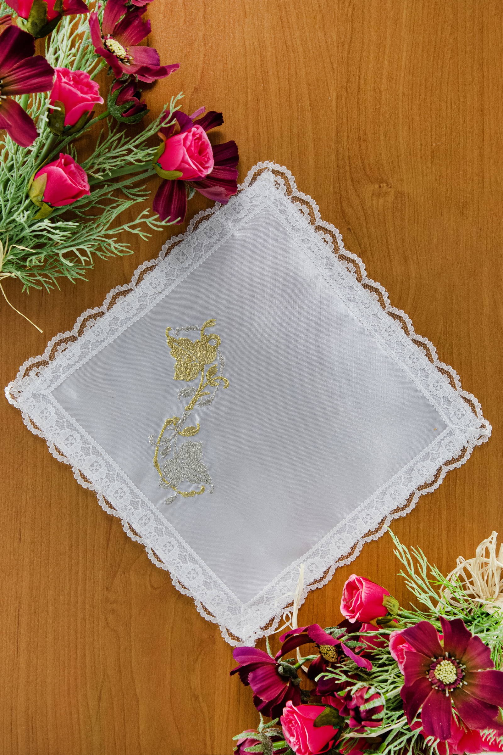 Chusteczka komunijna haftowana UK-CH10 - obraz 0