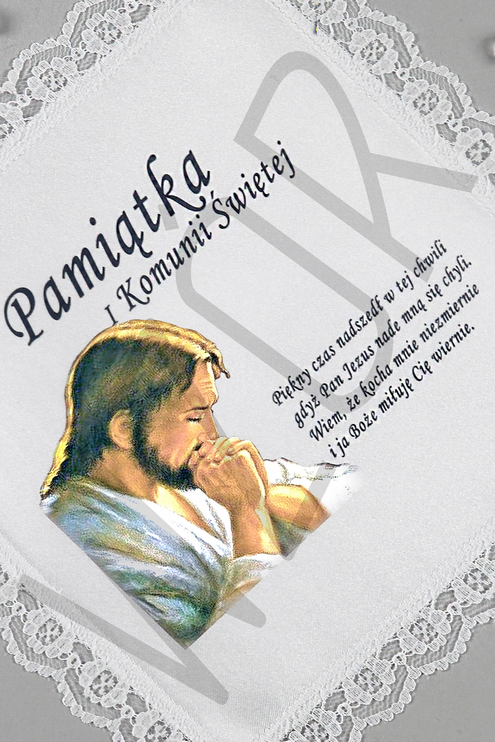 Chusteczka komunijna z grafiką UK-CHG 3 - obraz 0