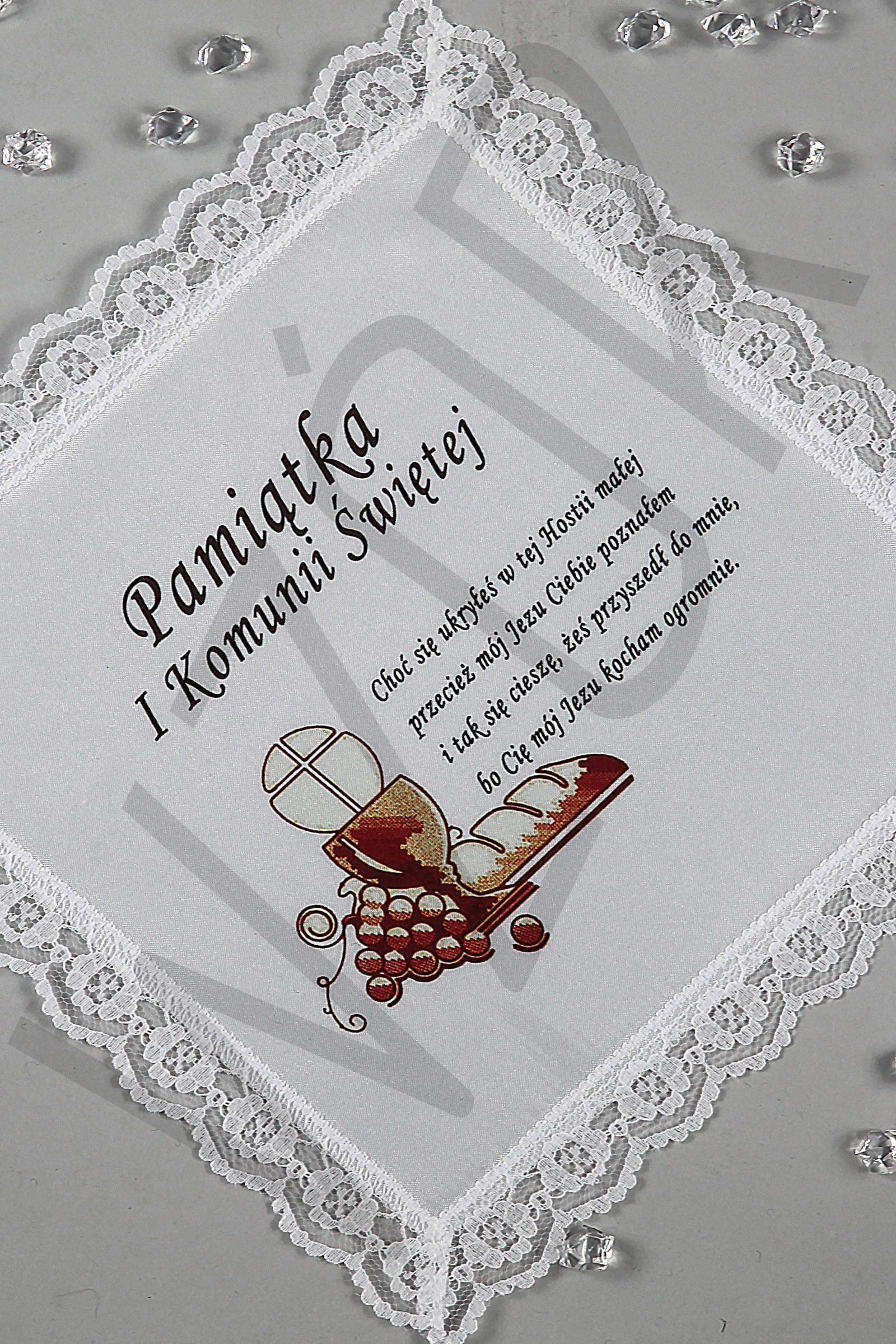 Chusteczka komunijna z grafiką UK-CHG 4 - obraz 0
