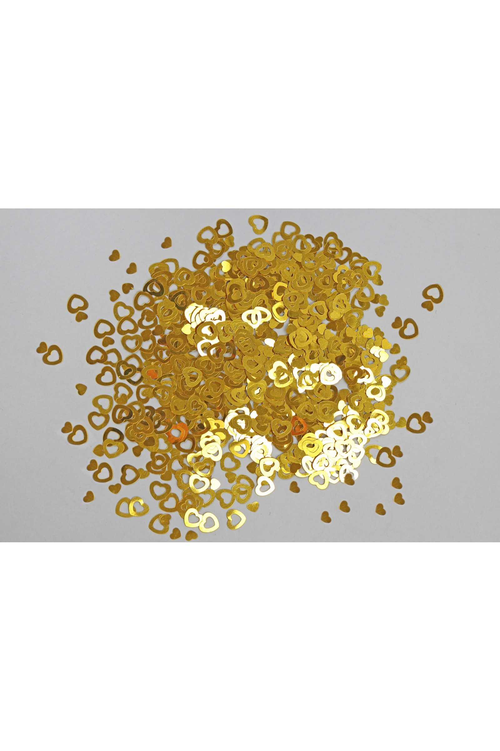 Komunijne ozdoby stołu - confetti złote serca - obraz 1