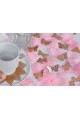 Komunijne ozdoby stołu - zestaw motyle i płatki róż - obraz 1