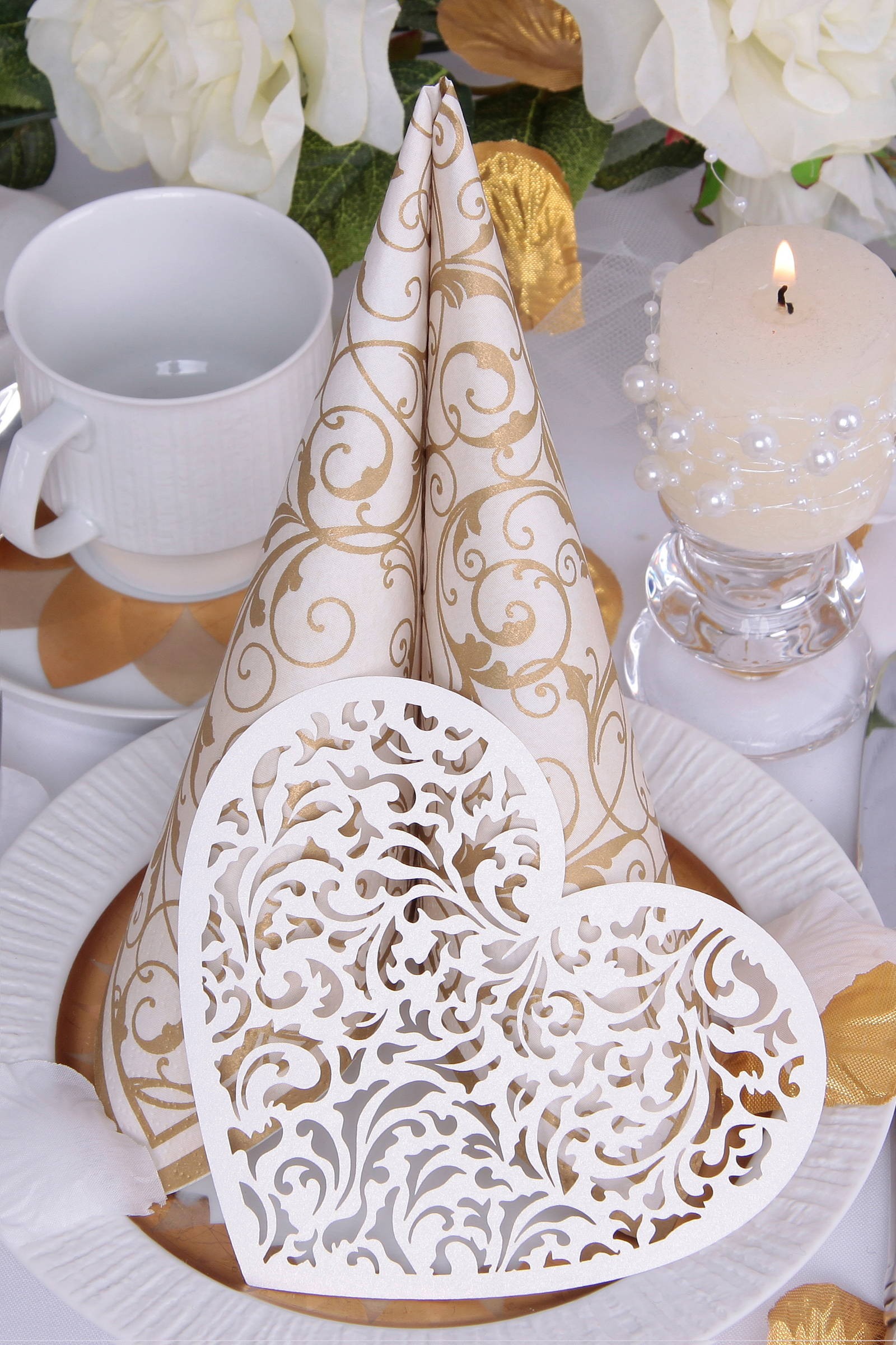 Winietki komunijne - duże Serce - obraz 2