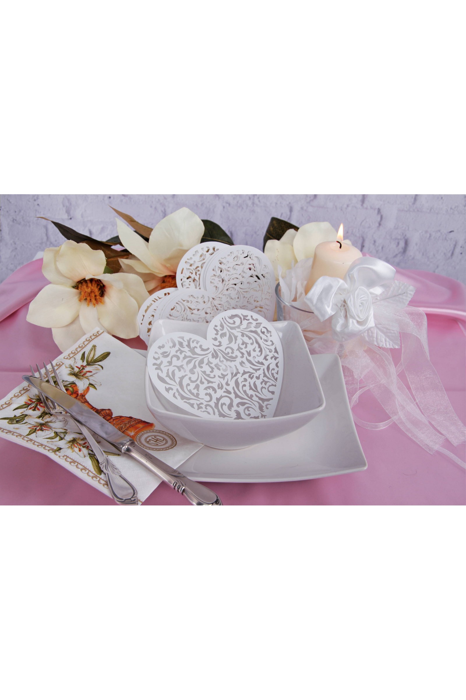 Winietki komunijne - duże Serce - obraz 4