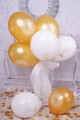 Komunijne balony - biało-złote - obraz 1