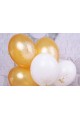 Komunijne balony - biało-złote - obraz 0