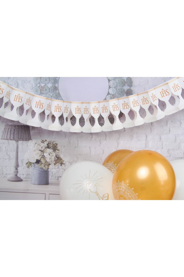 Komunijny baner - biały - obraz 1