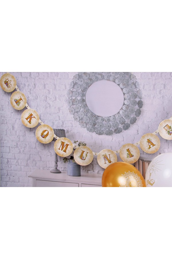 Komunijny baner - złoty - obraz 2