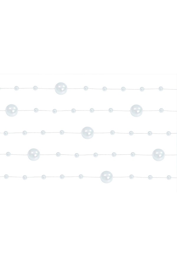 Biała perełka w girlandzie komunijnej - obraz 4