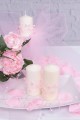 Różowa perełka w girlandzie komunijnej - obraz 1