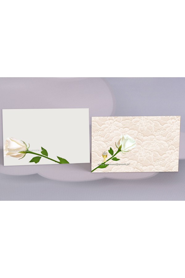 Personalizowane zaproszenia komunijne popularne - Koronka 2 (a,b) - obraz 2