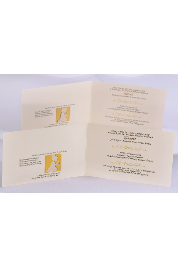 Personalizowane zaproszenia komunijne popularne - Płótno 1 (a,c) - obraz 3