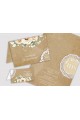 Personalizowane zaproszenia komunijne i winietki - Pergaminowy beż - obraz 1