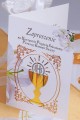Personalizowane zaproszenia komunijne z zestawów - Złoty - obraz 0