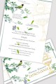 Personalizowane zaproszenia komunijne z zestawów - Słowik w gaju - obraz 0