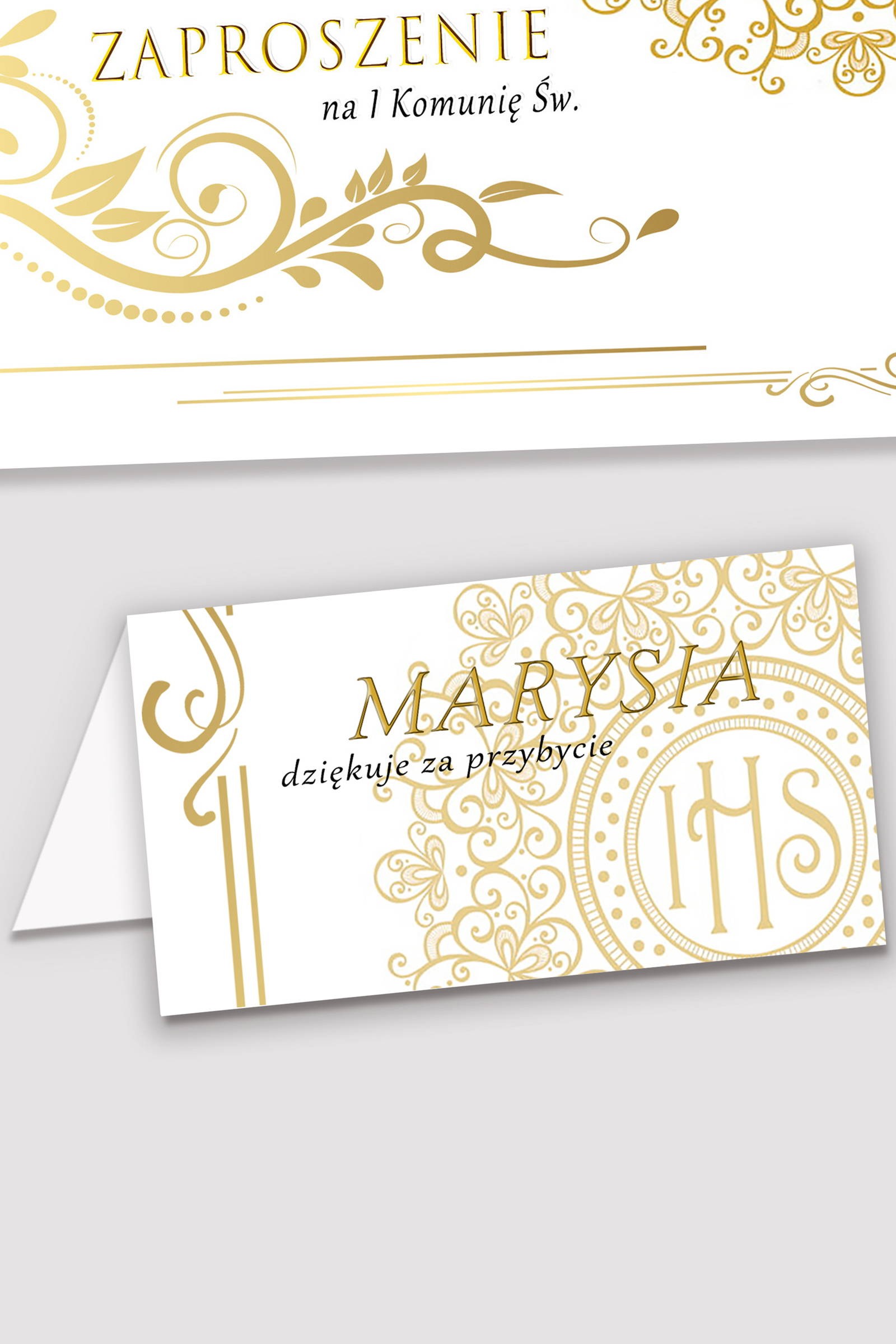 Personalizowane winietki komunijne - Elegance - obraz 0