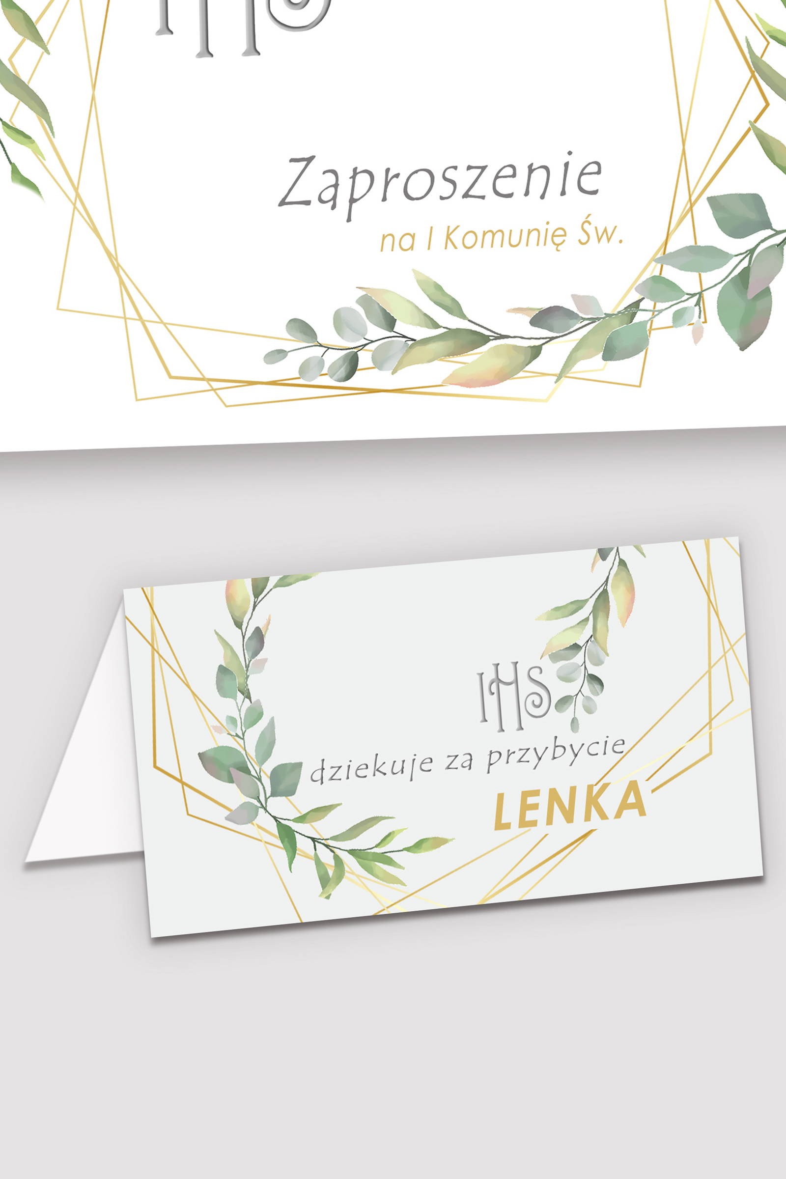 Personalizowane winietki komunijne - Zamglony poranek - obraz 0