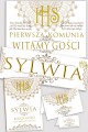 Personalizowany dekoracyjny zestaw komunijny - Rozeta - obraz 0